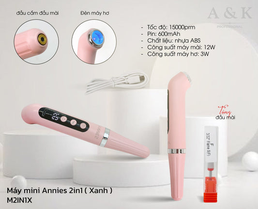 Annies 2in1 Mini Nail Lamp (Pink)