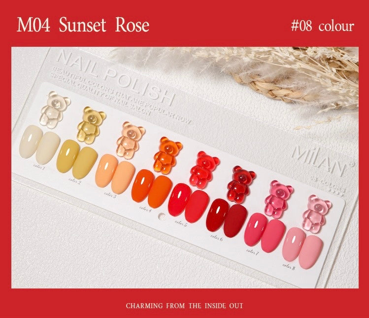 MiLan 8 Colours Set (M04 Sunset Rose)