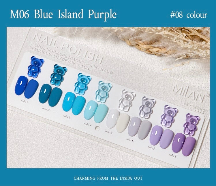 MiLan 8 Colours Set (M06 Blue Island Purple)