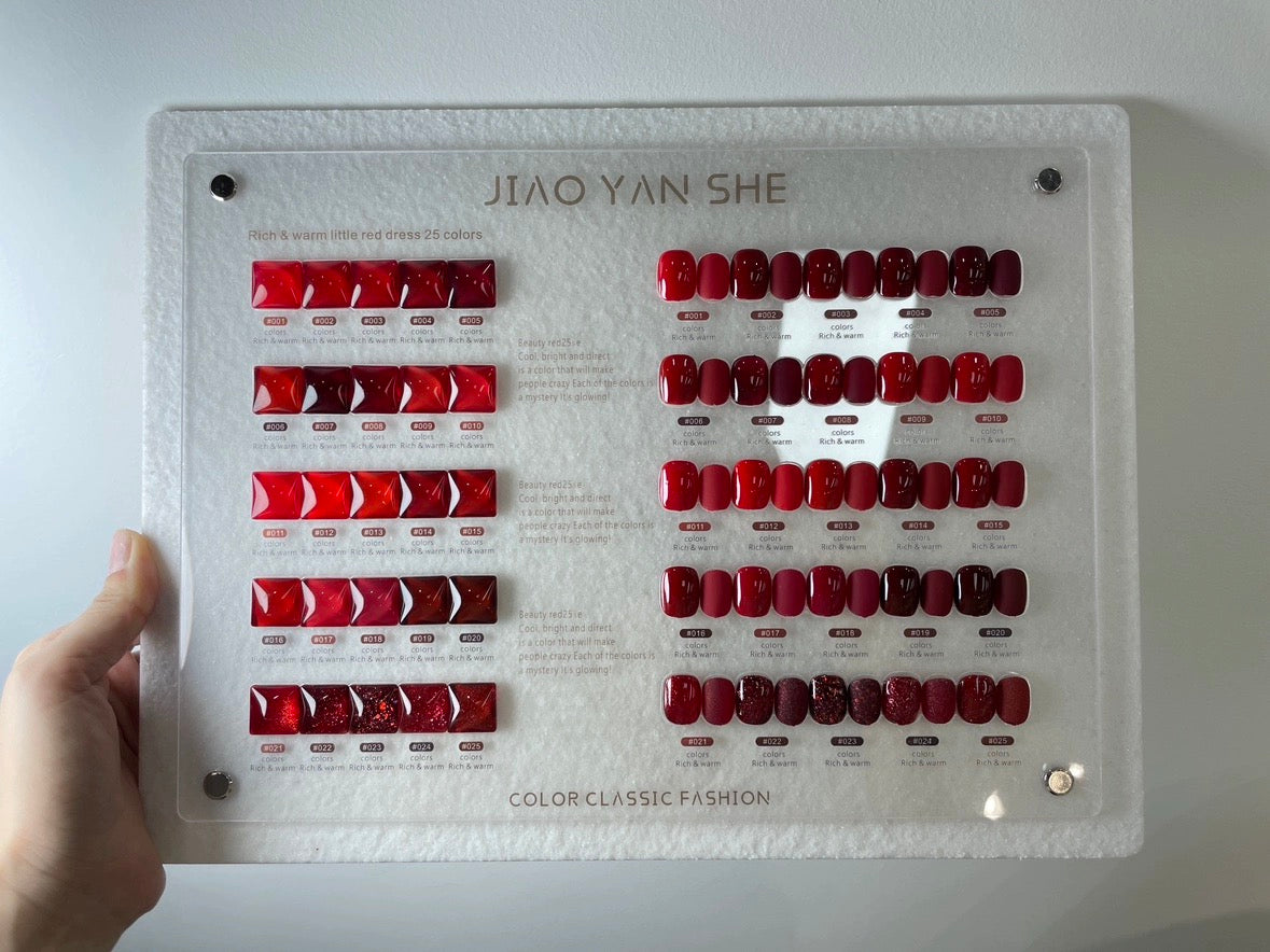 Jiao Yan She 25 Colours Set (Red)