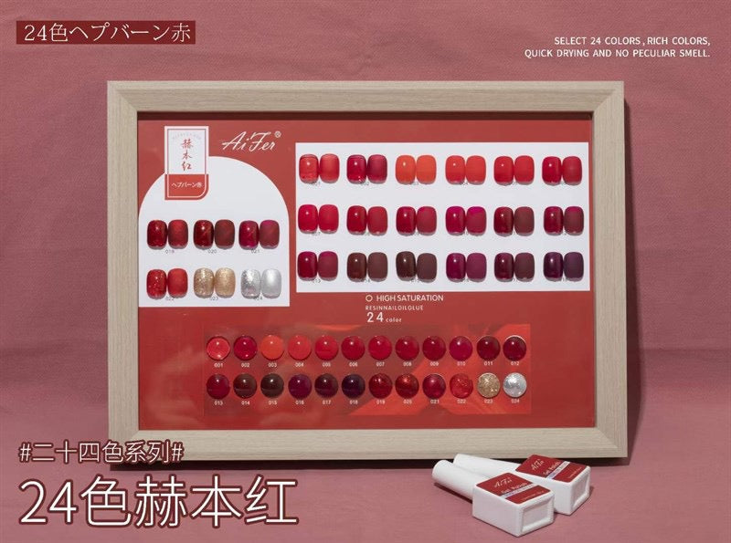 Aifer 24 Colors Red Set