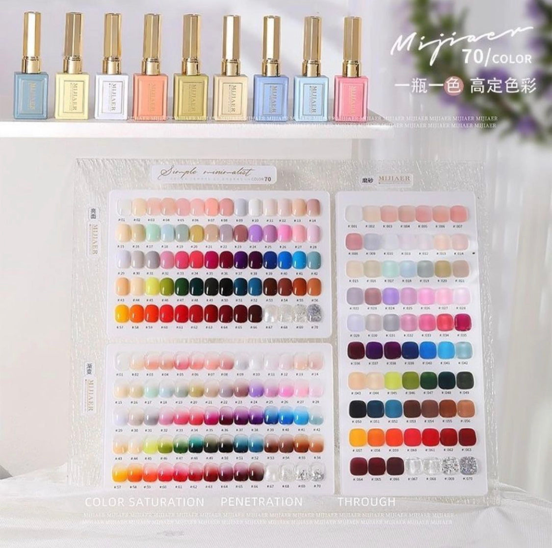 Mijiaer 70 Colors Gel Set